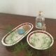 Soap holder assorted K-G Luneville France.