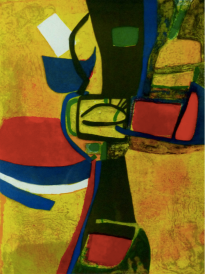 Original lithograph Estève Corne à licou 1968