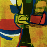 Original lithograph Estève Corne à licou 1968