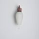 Danish wall lamp in teak with milk glass, 1960s