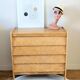 Commode vintage rénovée, années 50-60, chêne blond