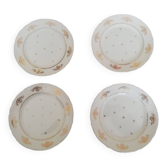 Set of 4 Berry porcelain dessert plates