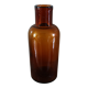 Vase flacon en verre ambré