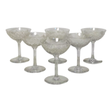 Crystal champagne glasses