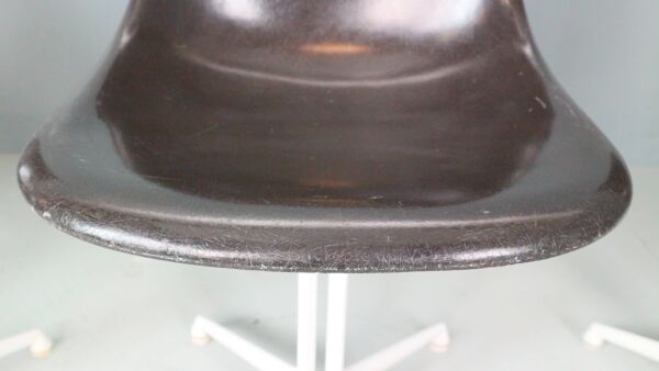 Ensemble de 4 chaises « La Fonda » en noir cassé de Charles & Ray Eames pour Herman Miller, 1960