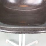 Charles & Ray Eames Set of 4 Off Black"La Fonda" Chairs for Herman Miller, 1960