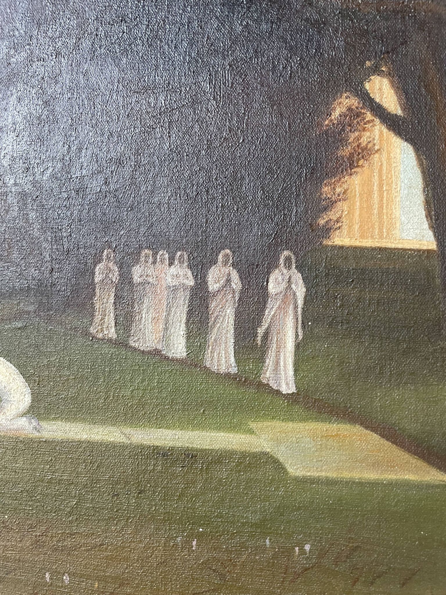 Oil on canvas The Sacred Grove