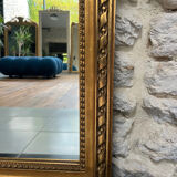 Antique mirror from the 18th century, 166/87.5 cm, copper leaf.