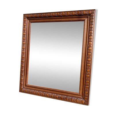 Miroir en bois mouluré 52 x 45 cm