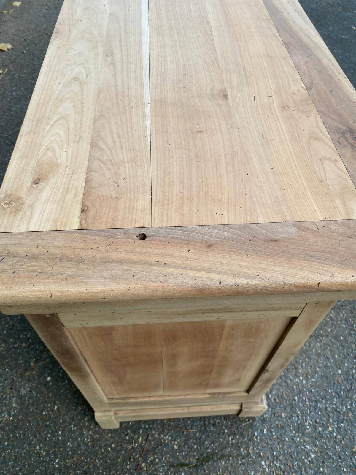 Restored solid wood buffet in the 18th-century Louis Philippe style, 180cm