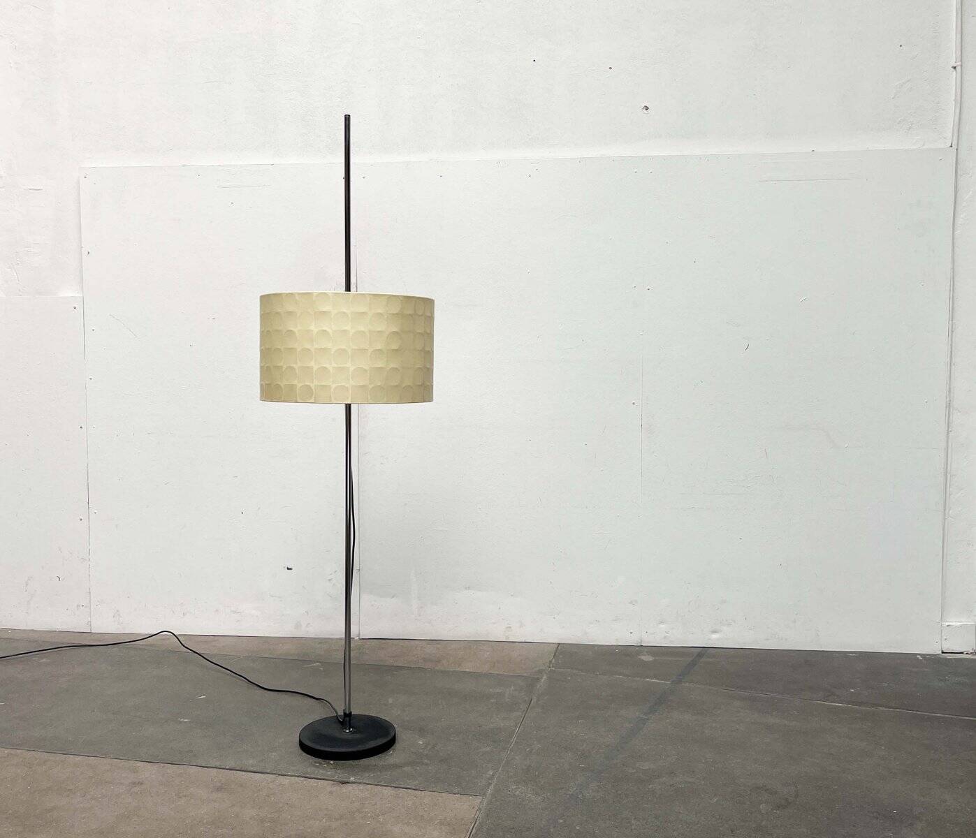Mid-Century Modern Cocoon Floor Lamp by Friedel Wauer for Goldkant Leuchten, 1960s