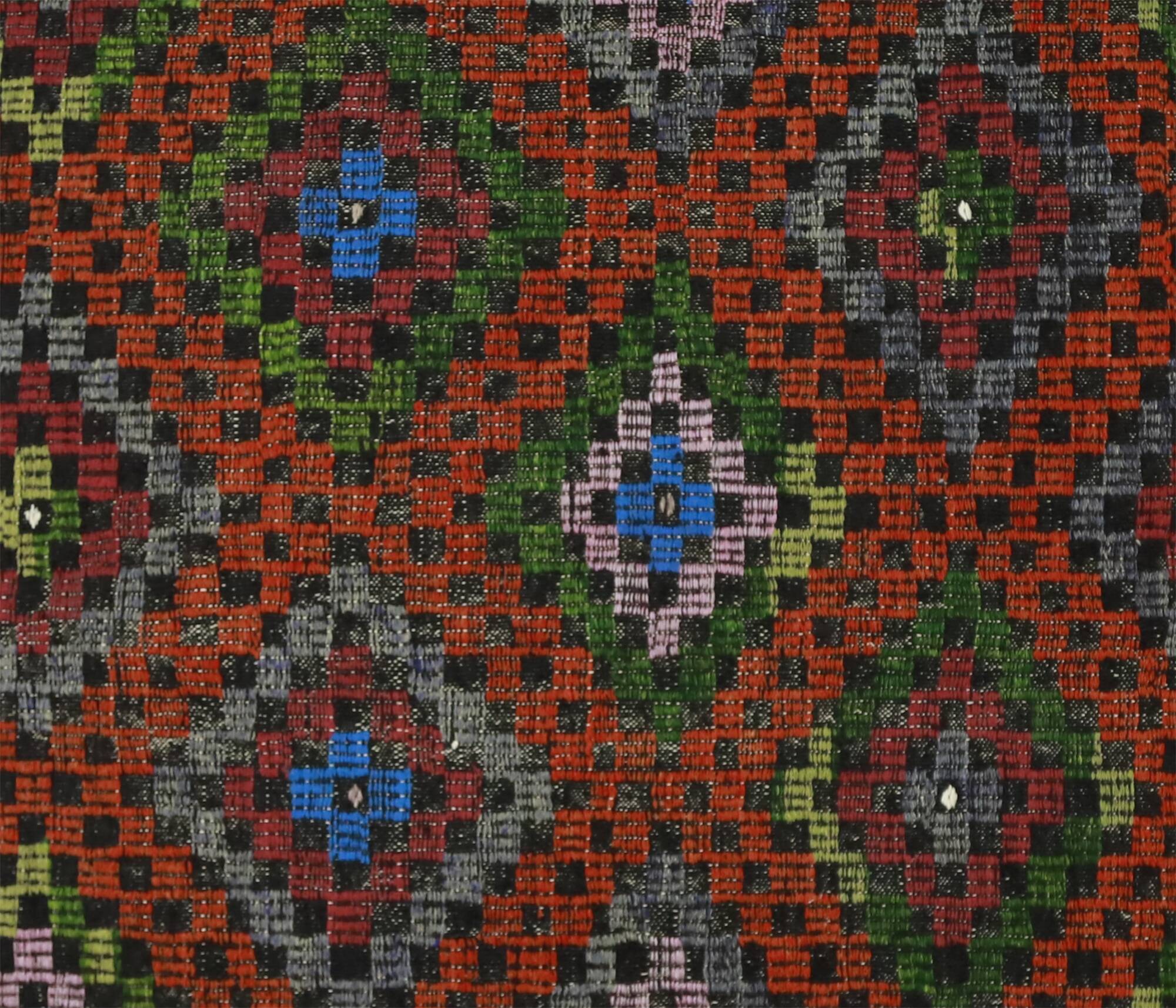 Turkish Kilim Yoruk Vintage 218x283 cm Geometric Multicoloured
