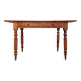 Table ancienne bois - deux tiroirs