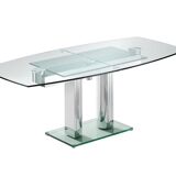 Table extensible en verre designer Thomas Althaus