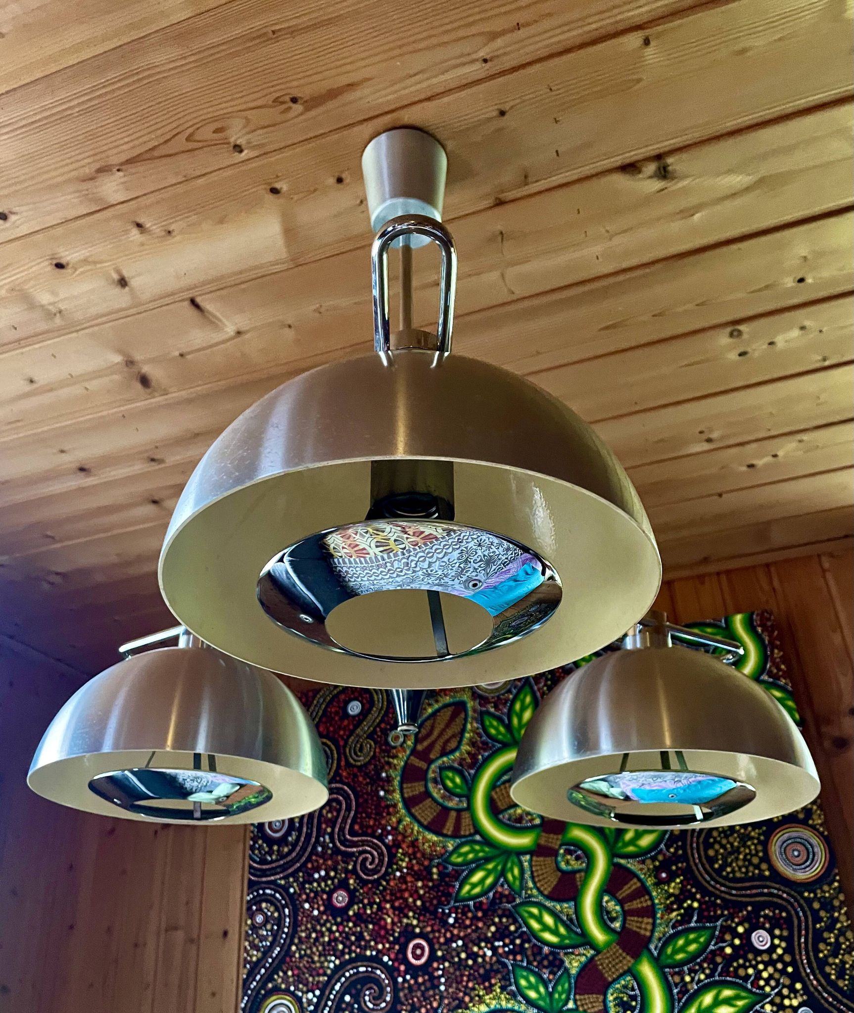 Chandelier, Space Age ceiling light, Design by "Jean Gandelin", vintage, from the 70s