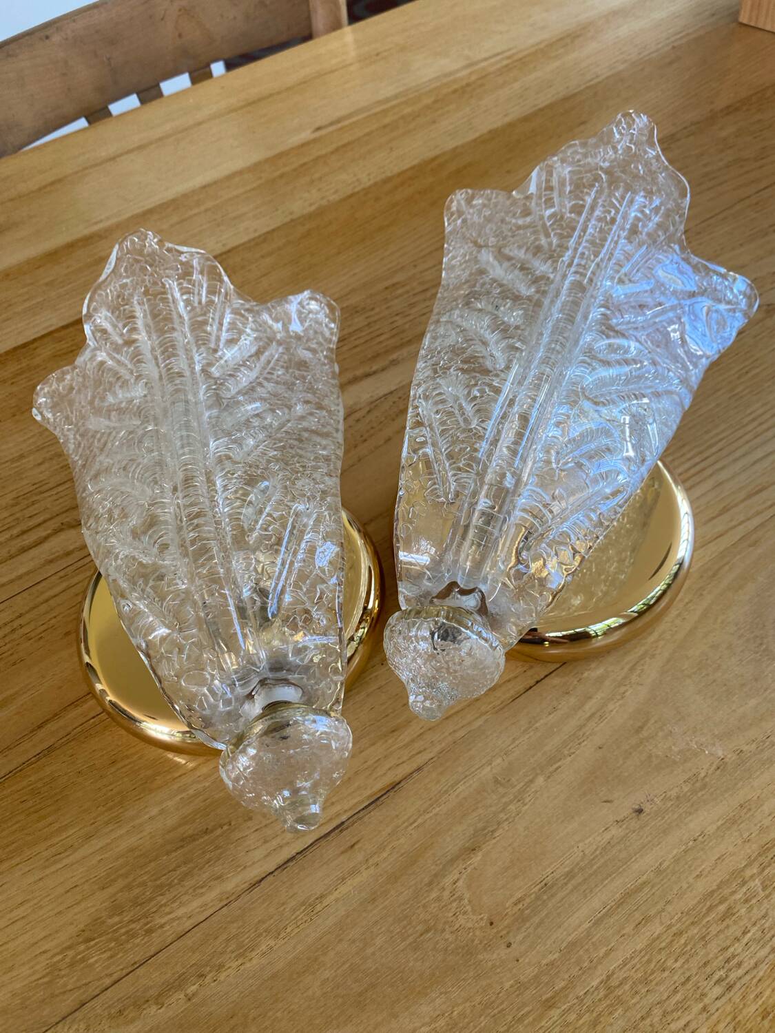 Pair of Murano wall lights