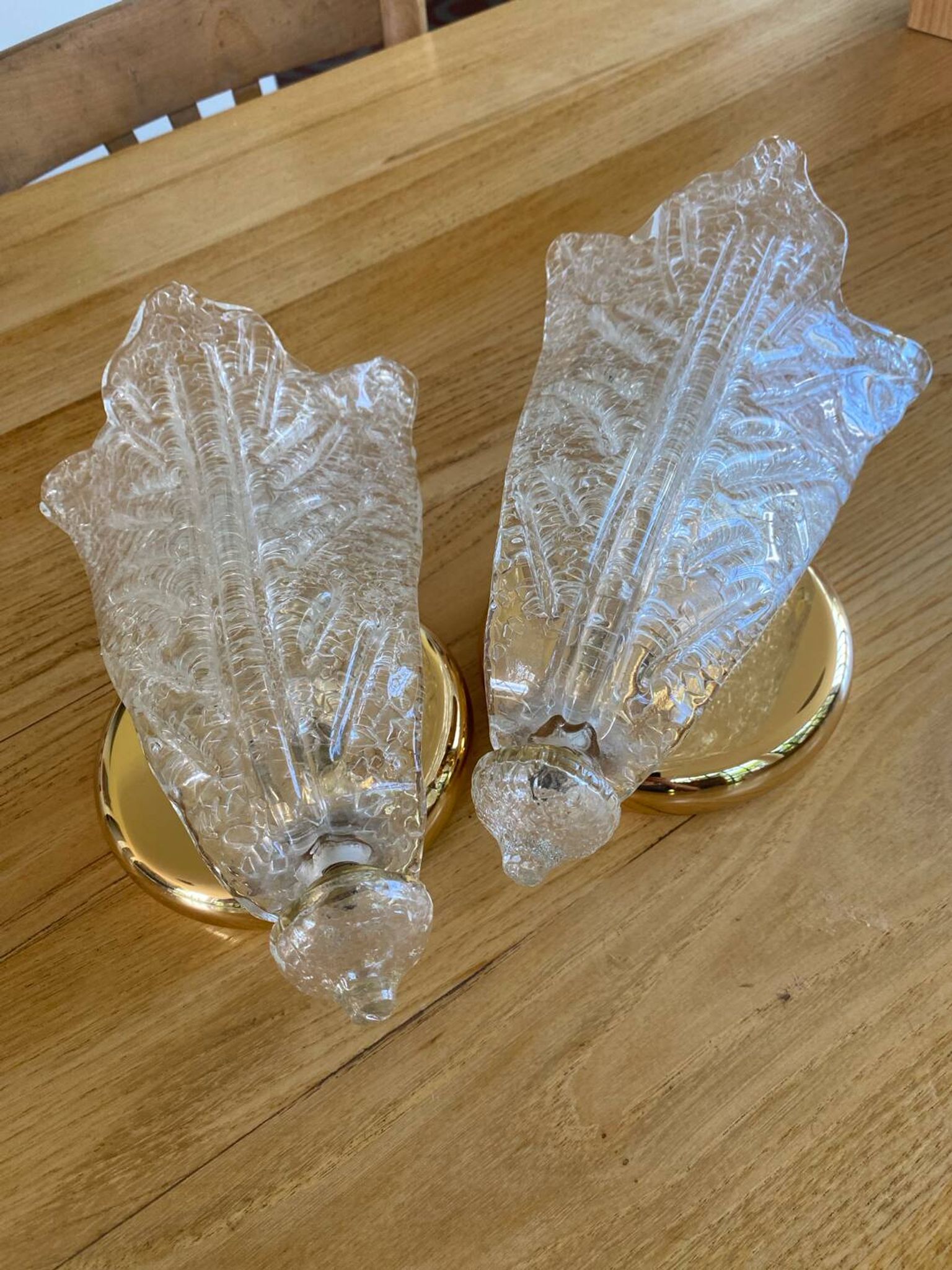 Pair of Murano wall lights