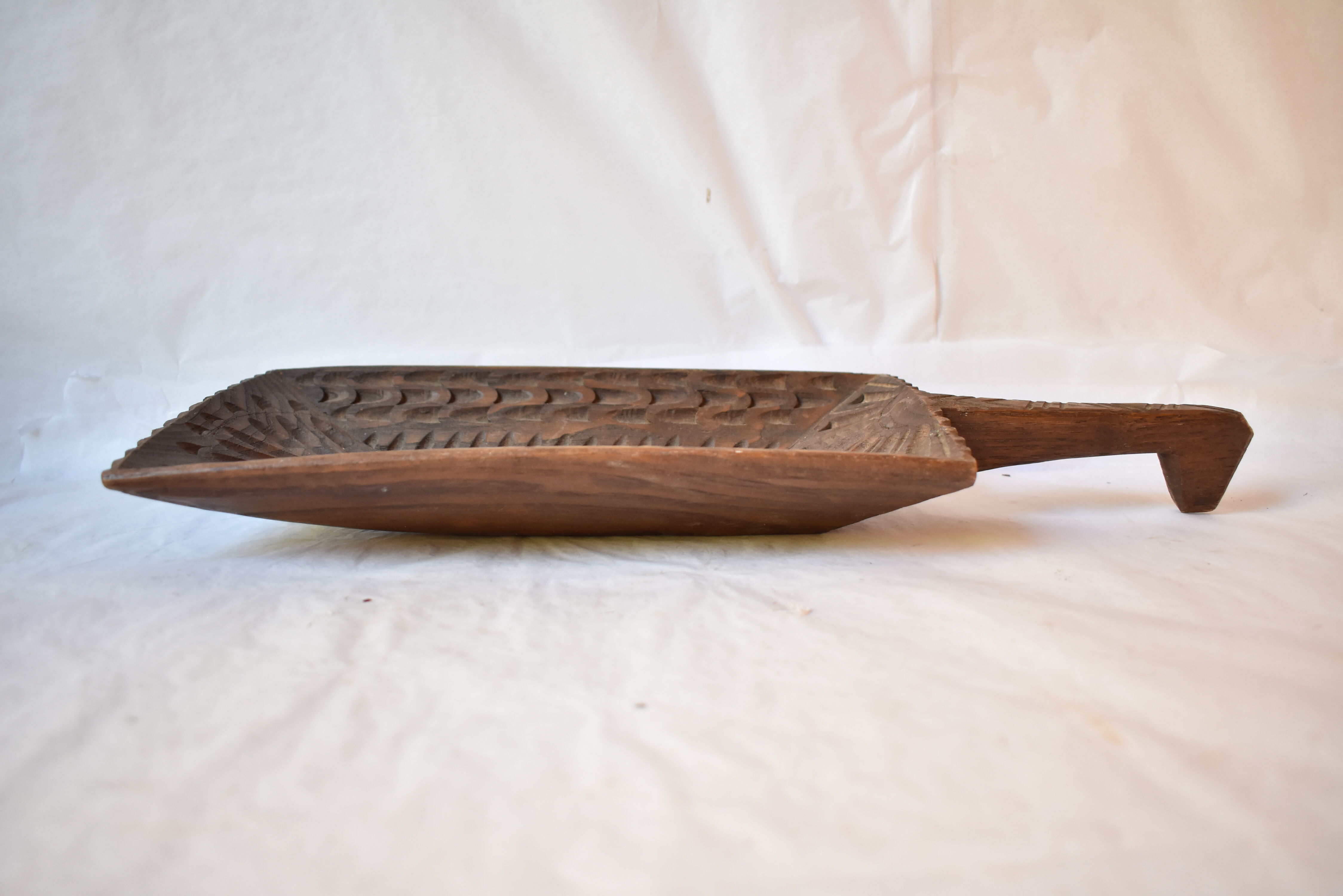 flat cut measure grain rice carved wood Egypt Africa Asia