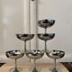 Lot de 6 coupes vintage en inox