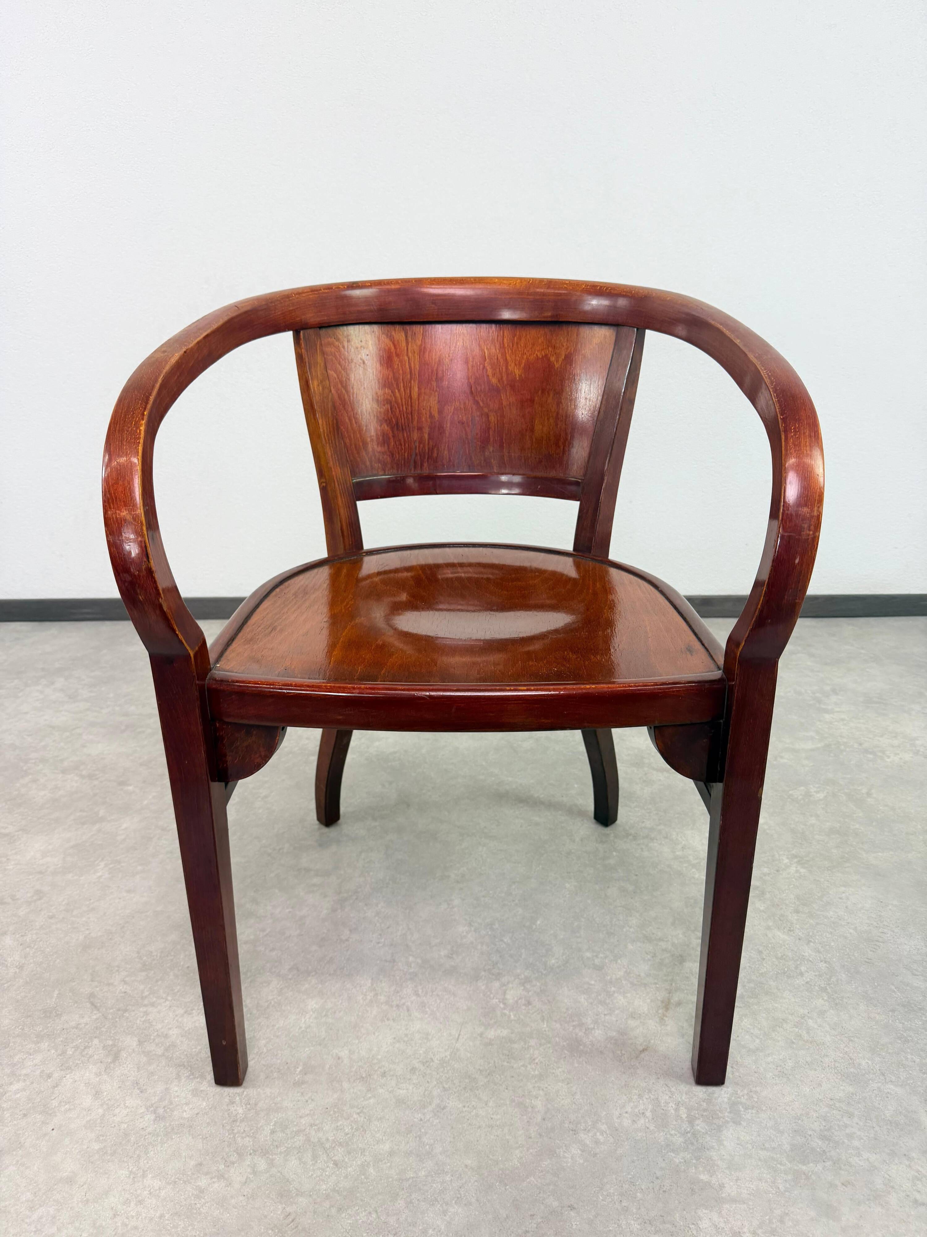 Extremely rare armchairs no. 6521 by Otto Wagner for Thonet