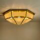 Hollywood Regency, Brass, Ceiling Lamp by Deknudt, Belgium, 1980s