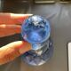 Blue glass carafe