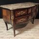 Commode sauteuse en marqueterie style Louis XV