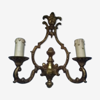 18th century style wall lamp in gilded bronze