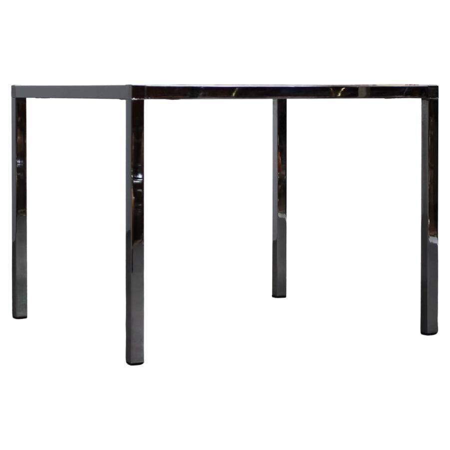 Mid-Century Resin and Stone Chrome Plated Coffee Table, 1970s, Germany