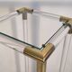 Very beautiful column pedestal by Charles Hollis Jones in Lucite & brass.