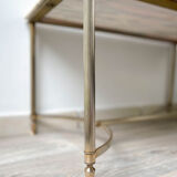 Marble and brass coffee table neoclassical style