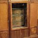 Important showcase library in fine wood and marquetry, stamped.