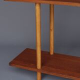 Dutch teak & birch shelving unit