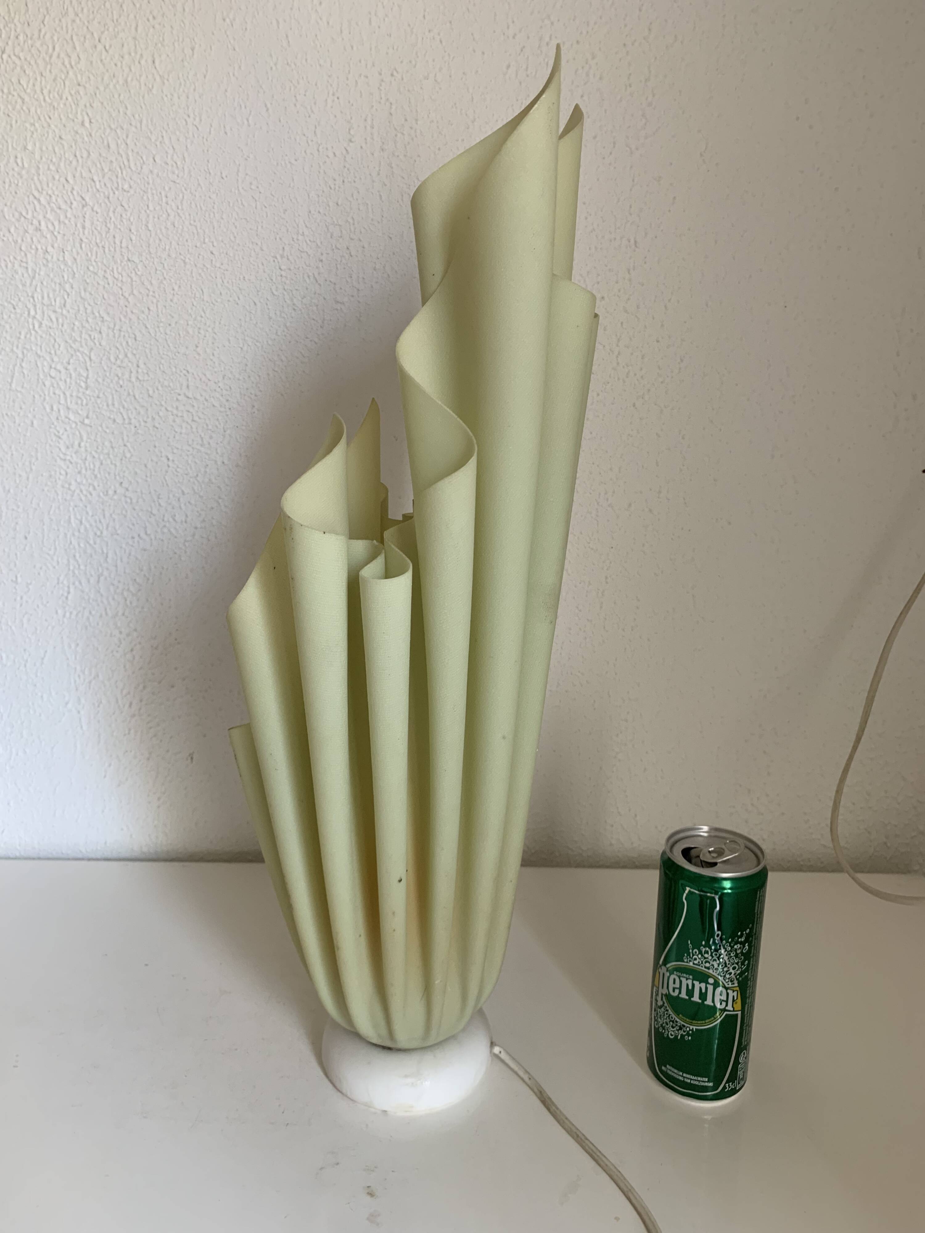 Vintage 1970s Georgia Jacob Athena Almond Green Table Lamp - 56 cm