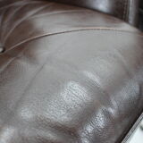 1970s Leatherette Swivel Lounge Chair