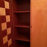 Vintage 1950s 4-door wardrobe