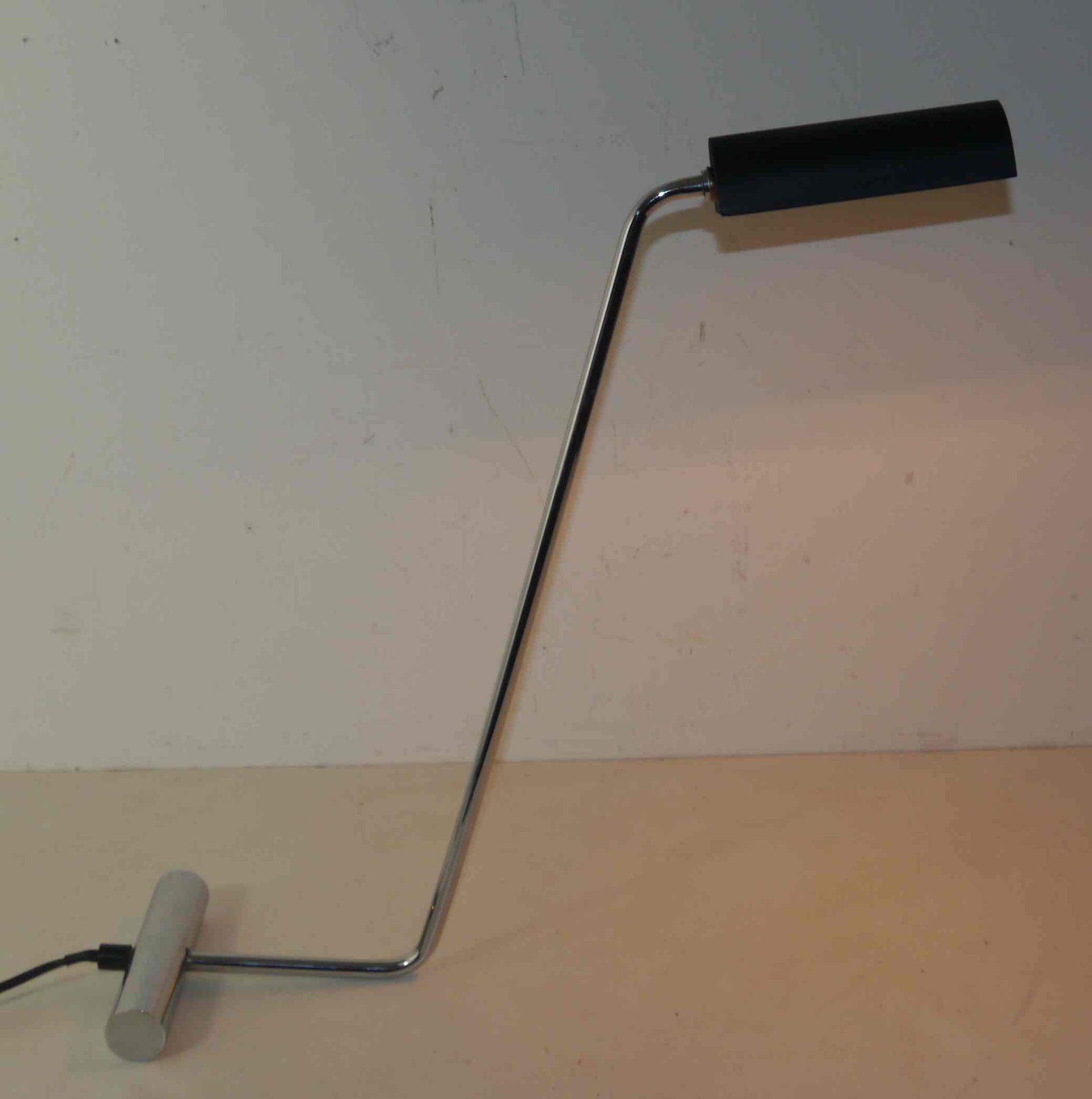 Lampe design italien années 80's chrome et acier