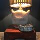 Antique jug lamp stand, color cable of your choice, vintage switch