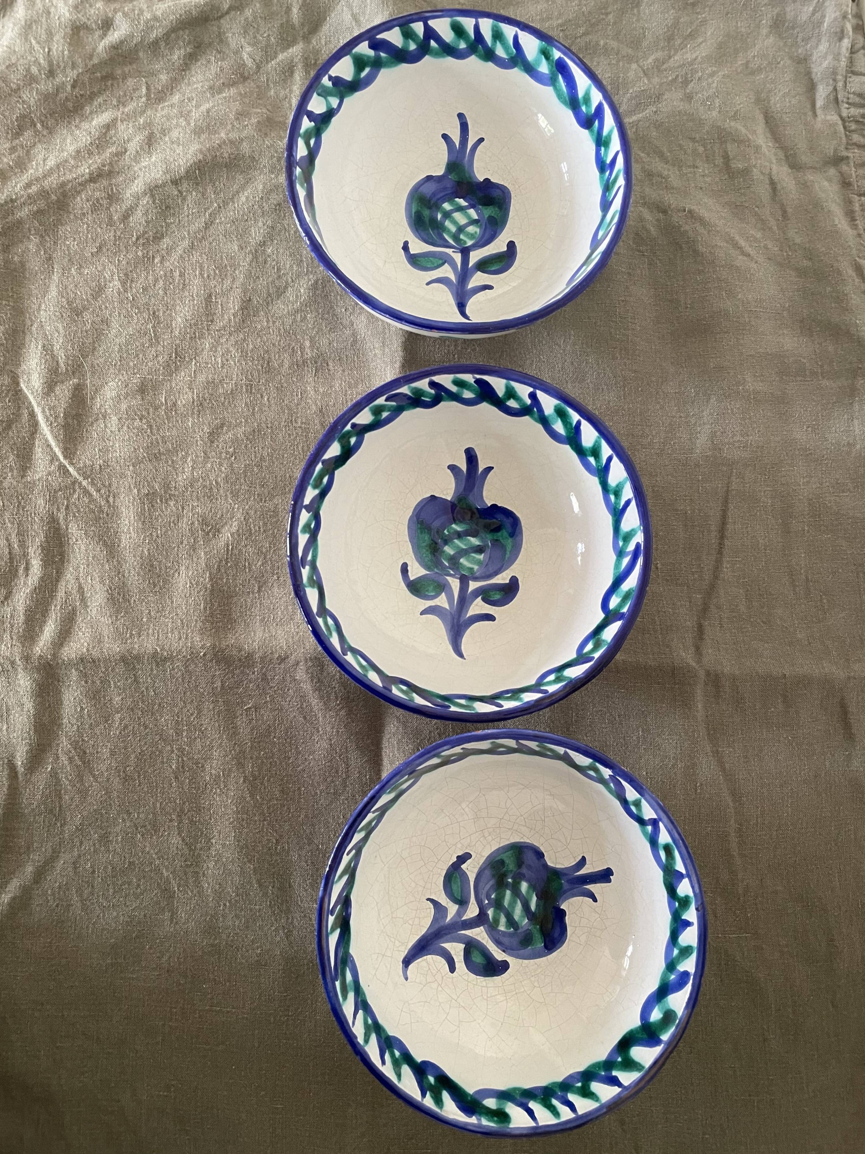 Fajalauza glazed terracotta bowls