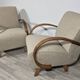 Chaises de salon Art Déco par Jindřich Halabala, années 1950, ensemble de 2