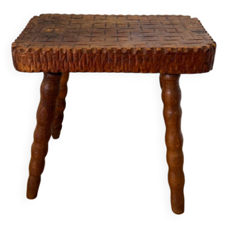 60s Brutalist Style Stool