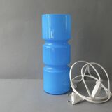 Lampe Fitz en verre bleu, Habitat, 1990