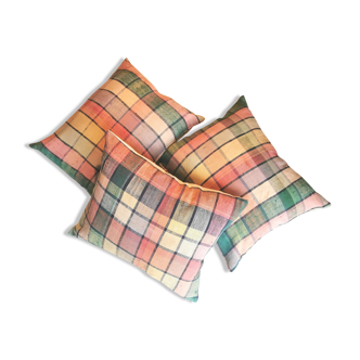 Set of three cushions