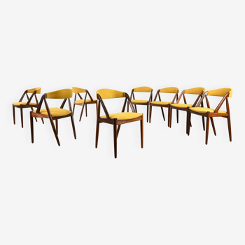 Kai Kristiansen, set of 8 model 31 chairs