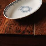 Ravier small oval dish Blue Bordure Lunéville