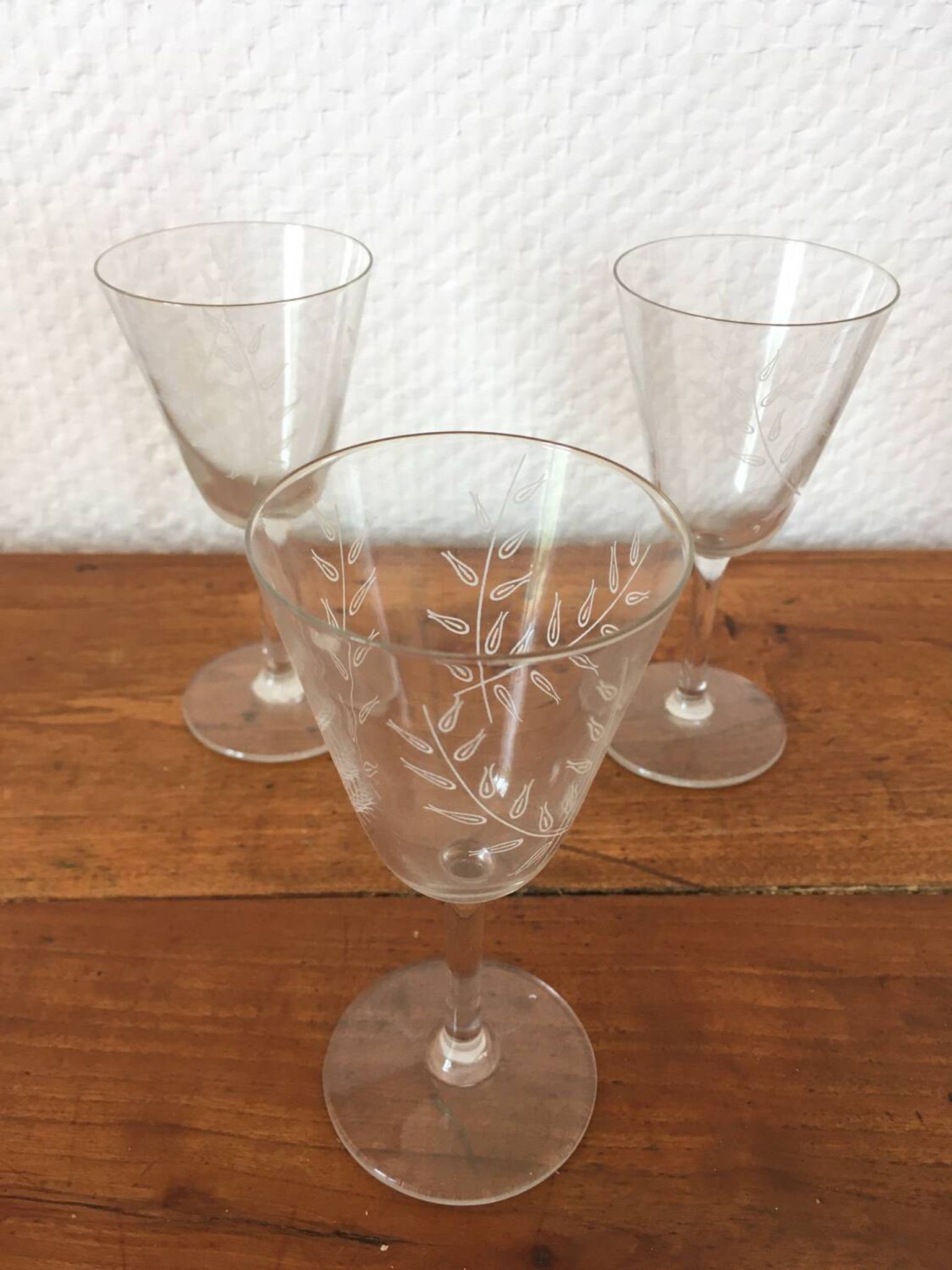 Service verres cristal.