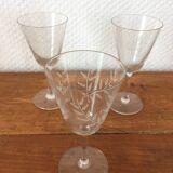 Service verres cristal.