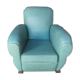 Leather club armchair