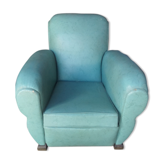 Leather club armchair