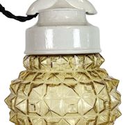 Vintage White Porcelain Pendant Light, 1970s